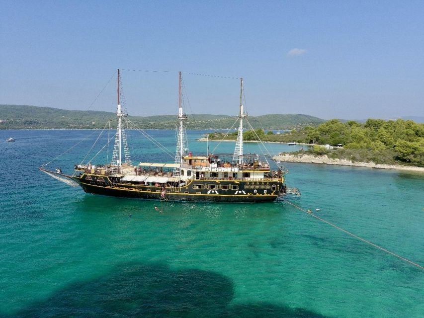 Halkidiki: Blue Lagoon Cruise on a Pirate's Boat - Getting to Ormos Panagias for the 8:45 departure
