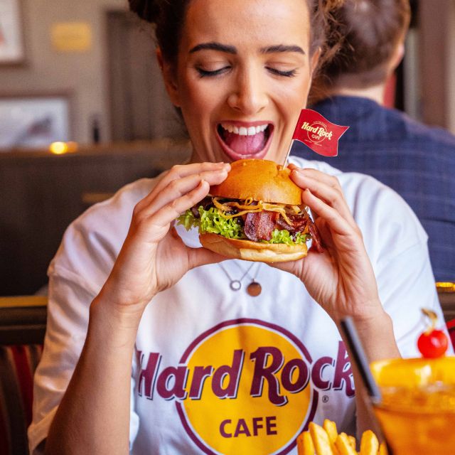 Hard Rock Cafe Athens with Set Menu for Lunch or Dinner - The Rock Shop and Athens souvenirs