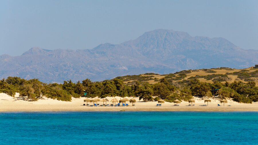 Heraklion:Cruise to Chrissi island natural park with pick up - Swimming Near Belegrina, or Golden Beach