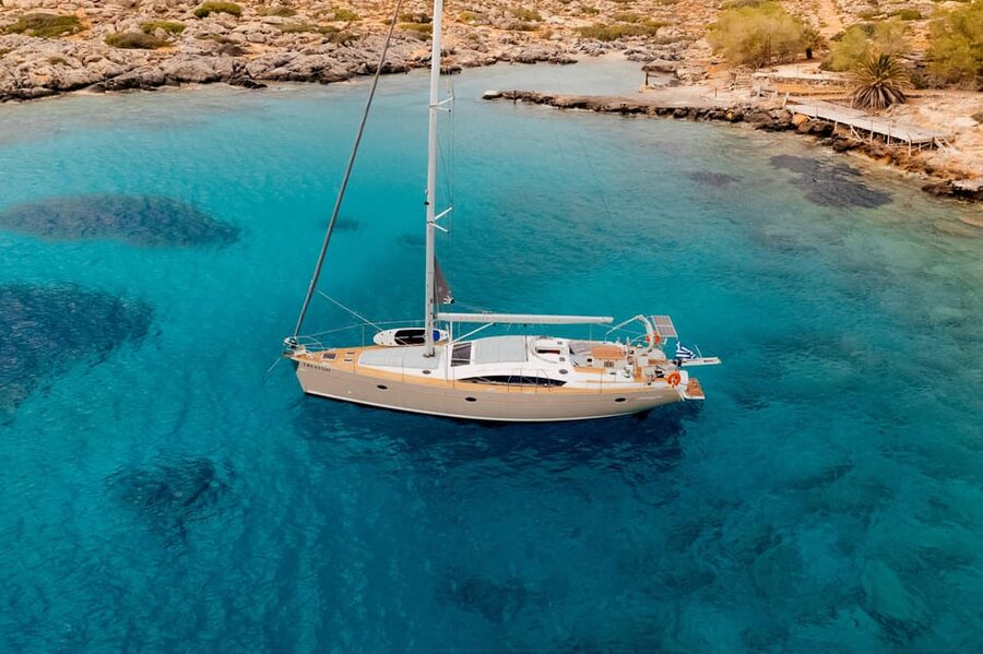 Heraklion: Dia Island Luxury Sailing Trip with Meal & Drinks - The return past Rocca a Mare Fortress