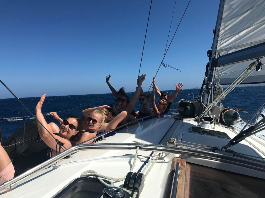 Heraklion: Dia Island Sailing Cruise with Snorkeling - The full-day route and second bay