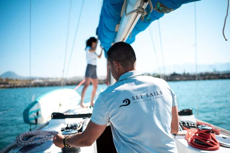 Heraklion: Dia Island Sunset Boat Tour with Dinner - Sailing north from Heraklion Port