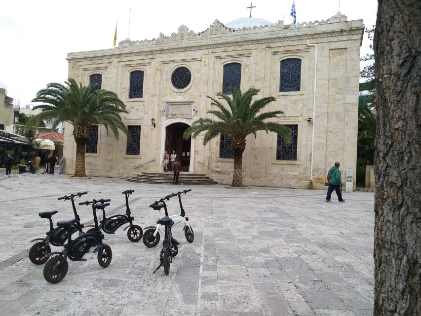 Heraklion: Ecobike Sightseeing Tour with Greek Meze - Agios Titos Church and the ride back