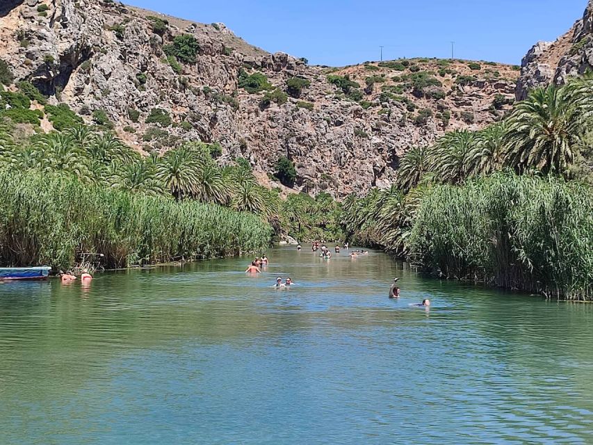 Heraklion: Preveli By Boat, Damnoni & Kourtaliotiko Springs - The day in a nutshell