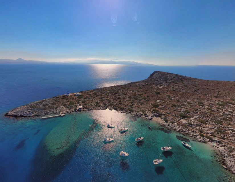Heraklion: Sailboat Cruise to Dia Island with Drinks & Lunch - Arriving at Saint George Bay on Dia Island