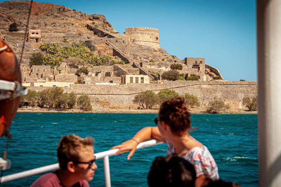 Heraklion: Spinalonga, Agios Nikolaos, Elounda & Plaka Tour - Kolokytha Bay, swimming and lunch on the boat