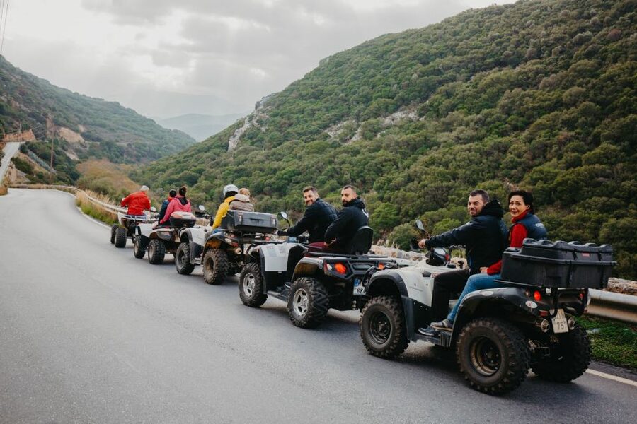 Hersonissos: ATV Quad Bike Safari in the Mountains of Crete - Aposelemis Dam and the underwater village of Sfentili