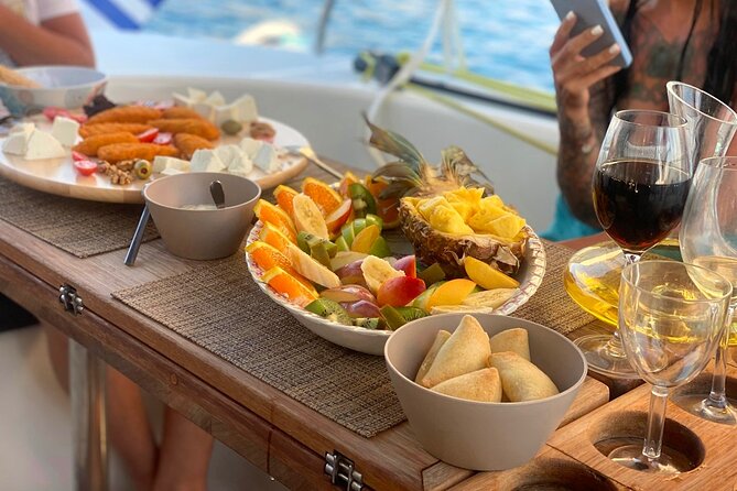 Hersonissos: Luxury Sunset Catamaran Cruise Sushi & Open Bar - The sunset portion deserves the patience