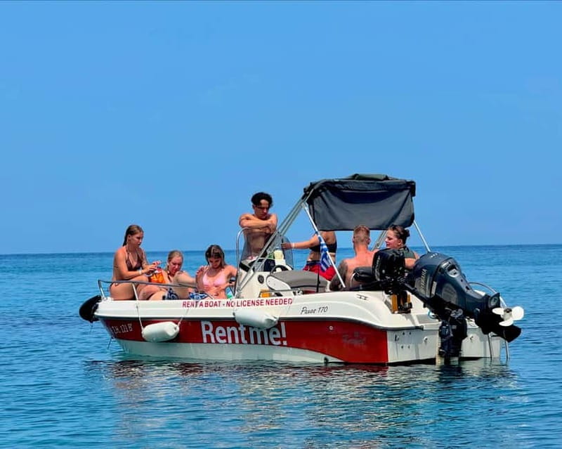 Hersonissos: Rent a Boat - No License Needed - Safety, weather, and the responsibility of driving