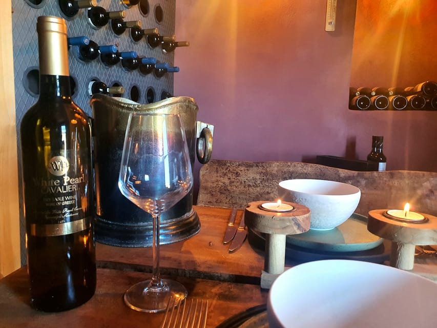 Imerovigli: Premium Wine Tasting with Caldera and Sea Views - Seven glasses from Santorini wineries