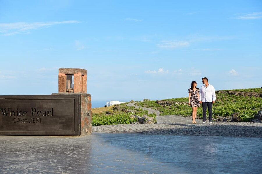 Imerovigli: Premium Wine Tasting with Caldera and Sea Views - The caldera view from the bistro