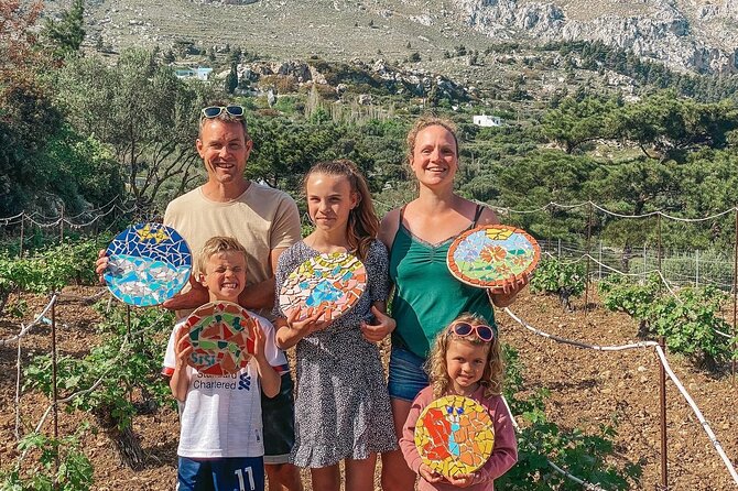 Karpathos Creative Workshop for Mosaic in the vineyard - What this Karpathos workshop is really like