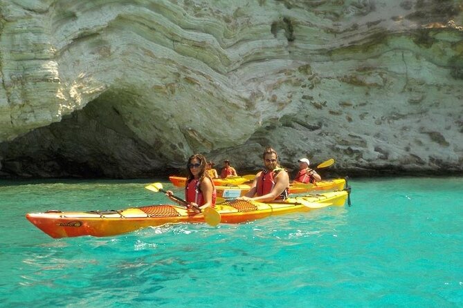 Kayak Trip to Hidden blue Cave, with lunch & fruits. - Starting at Mikros Gialos at 10:00