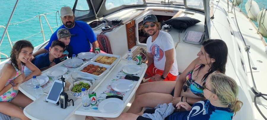 Kissamos: Balos and Gramvousa Private Sailing Trip with Meal - Lunch onboard with Cretan flavors
