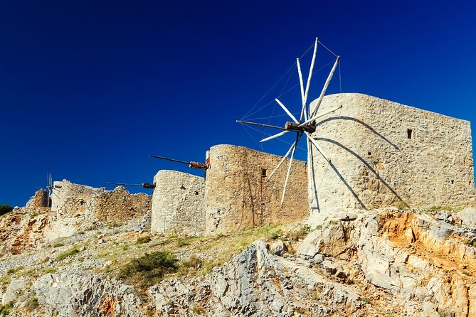 Knossos & Lasithi Plateau: Zeus Cave,Villages, Olive Oil Tour - The Lasithi Plateau and its old windmills