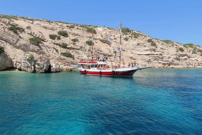 Kos: 3-Island Cruise with Greek BBQ Lunch and Swimming - Leaving Kos harbor and crossing the Dodecanese