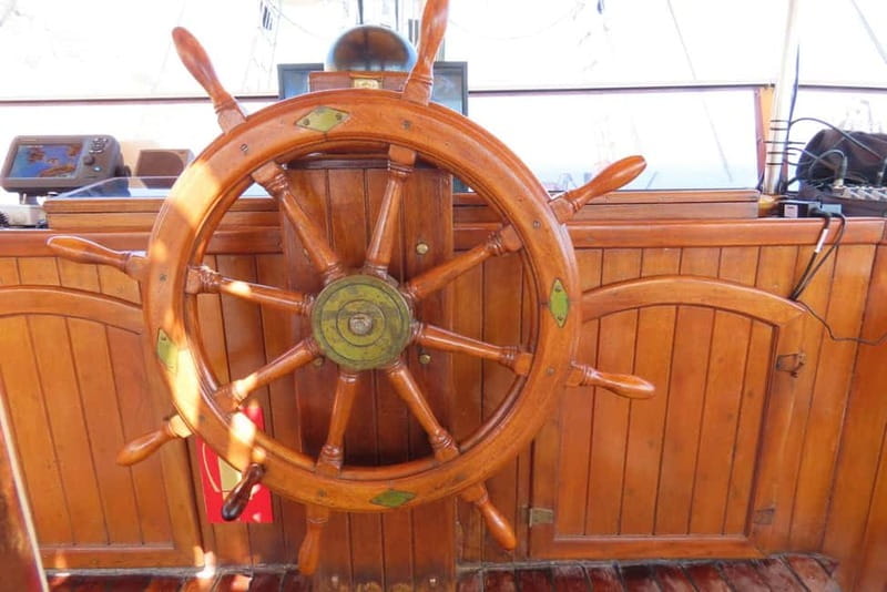 Kos : 3-Island Wooden Ship Cruise w/ Lunch on Captain Hook - Kalymnos: lunch, Vathy, and local tastes