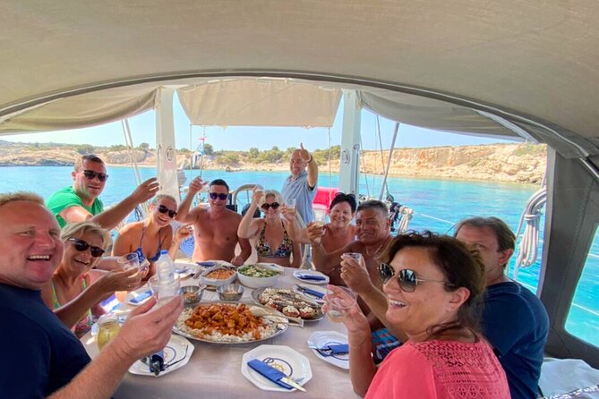 Kos: Small Group Full-Day Sailing with Meal, Drinks, & Swim - The first secluded bay: clear water and snorkeling