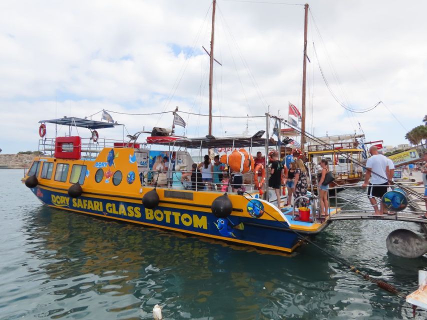 Kos Town: Glass-Bottom Boat Cruise with Swimming Stops - Crew, atmosphere, and comfort onboard