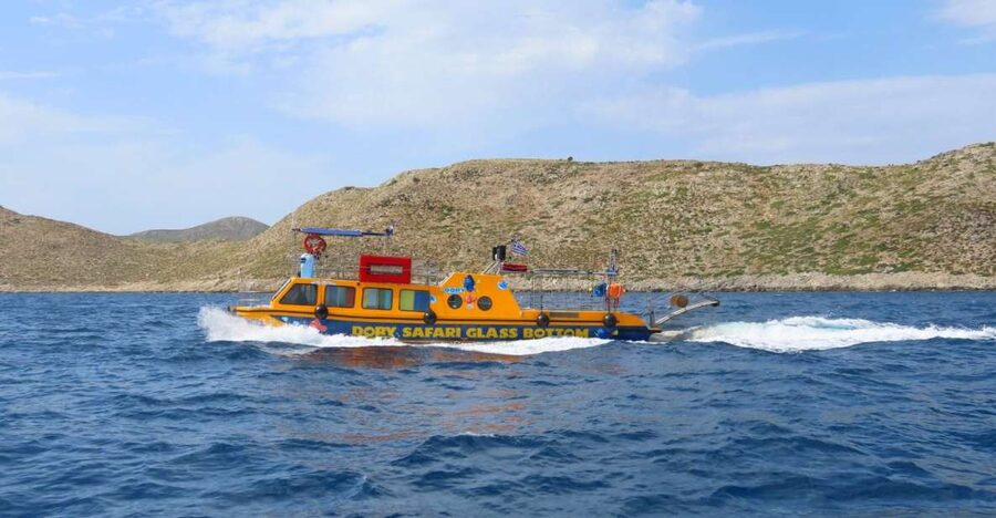 Kos Town: Glass-Bottom Boat Cruise with Swimming Stops - The glass-bottom viewing areas and sea life