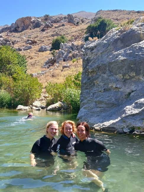 Kourtaliotiko Gorge: Guided River Adventure Trek with Lunch - Following the river beyond the waterfall