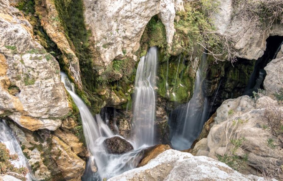 Kourtaliotiko Gorge River Trek with Lunch! Pick-up Avaliable - The first reward is the great waterfall