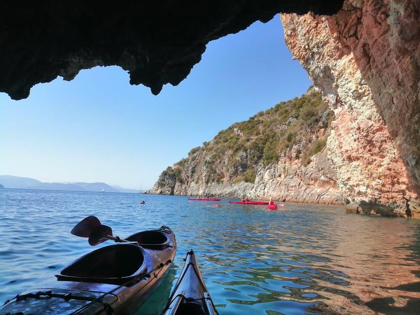 Lefkada: Blue Cave Kayak Tour with a Taste of Greece - Peristera, the Dove Cave, and the beach break