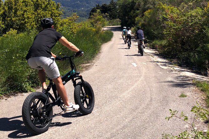 Lefkada: Mountain Gems Electric Fat Bicycle Tour & Tasting - Starting in Karya among stone houses and flowers