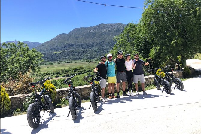Lefkada: Mountain Gems Electric Fat Bicycle Tour & Tasting - Vafkeri brings quiet lanes and wide views