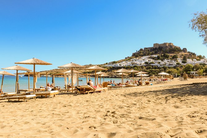 Lindos Day Cruise from Rhodes Town with Swimming stops and Hotel Transfers - What the large boat means in practice