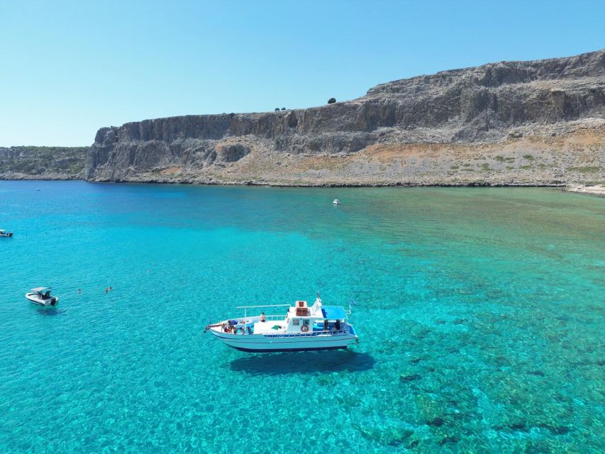 Lindos,Pefkos: All inclusive Swim & Snorkel Boat Cruise - Saint Paul’s Bay for the final swim