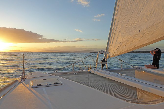 Luxury Catamaran Cruise from Athens with Traditional Greek Meal and BBQ - Sunset sailing and the ride back to port
