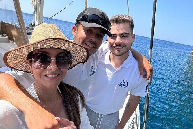 Luxury Santorini Sunset Cruise: Dinner, BBQ, Open Bar, Transfers - The Southern Coast, From Red Beach To Akrotiri Lighthouse