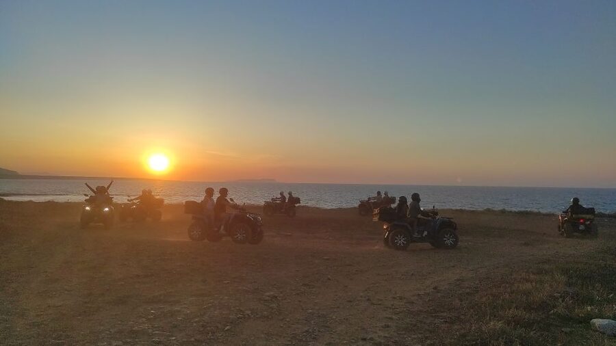 Malia: Off-Road Quad Safari Evening Tour with Dinner - The final dusty route near Malia