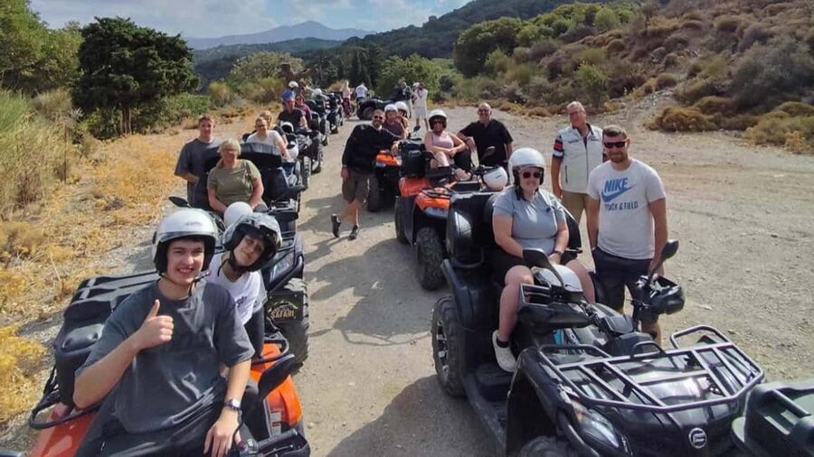 Malia: Off-Road Quad Safari Tour with Lunch and Transfers - Mountain roads, forest, and wide views