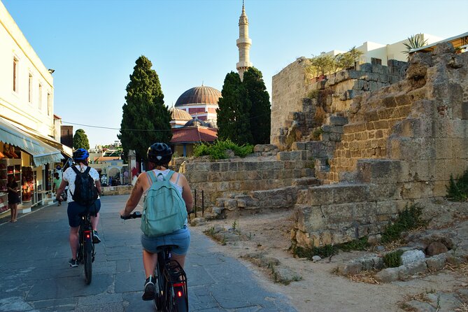 Mediaeval Rhodes E-bike Highlights Photo Tour Morning/Sunset - Mandraki Harbour and the memory of the Colossus