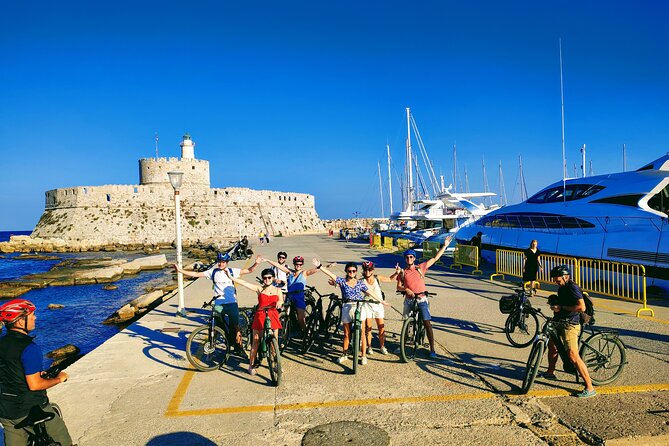 Mediaeval Rhodes E-bike Highlights Photo Tour Morning/Sunset - The Palace of the Grand Master and the Clock Tower