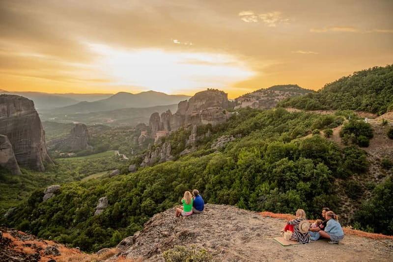 Meteora: Sunset Small Size Tour with Monastery & Caves visit - Exterior views of all six monasteries