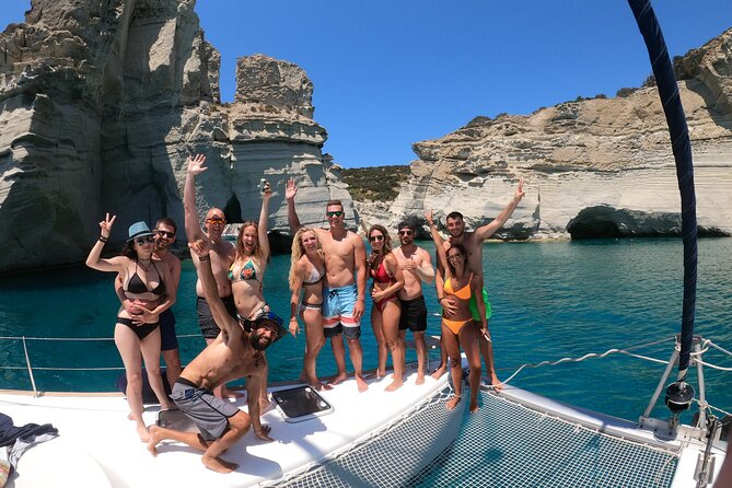 Milos caves snorkelling Catamaran Cruise in a small group - Agios Dimitrios: a quiet final swim
