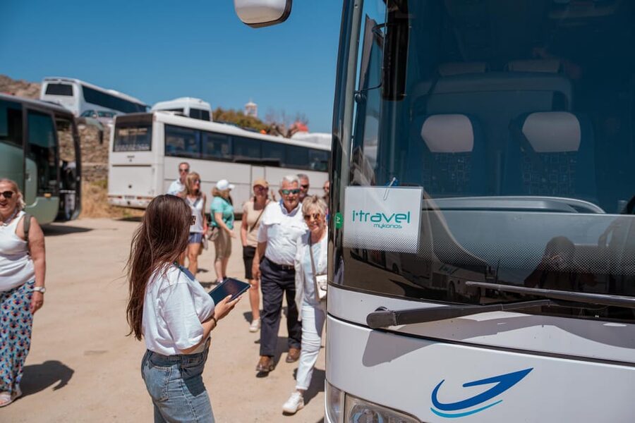 Mykonos: Beach Escape and Free Time in Mykonos Town - The Drive Across Mykonos to Elia Beach
