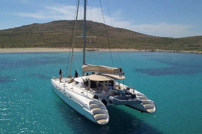 Mykonos Catamaran Premium Day-Sunset Tours 8-flavor Meal & Drinks - A Greek lunch cooked on the boat