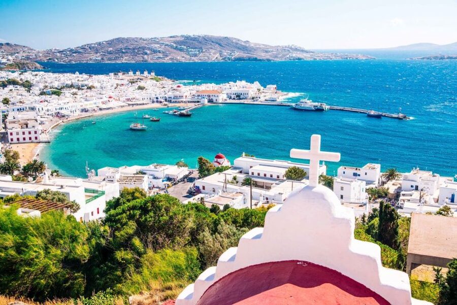 Mykonos: Farm, Ano Mera Village, and Beaches Guided Tour - Key points at a glance