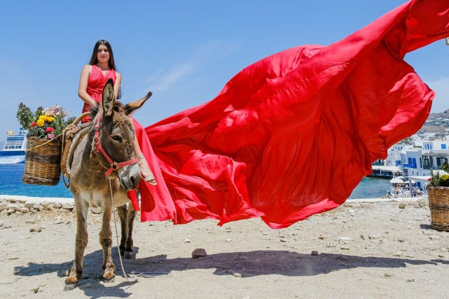 Mykonos: Flying Dress Photoshoot - The photo package and waiting for your images