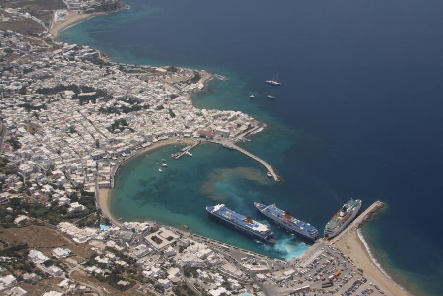 Mykonos: Half-Day City Walking Tour and Island Bus Tour - Kalafatis Beach and the coastal stops