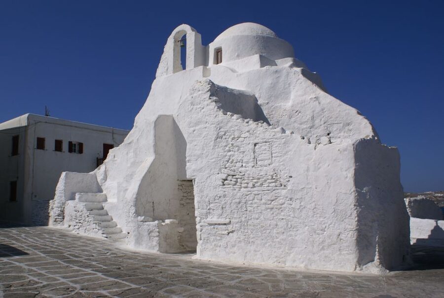 Mykonos: Half-Day City Walking Tour and Island Bus Tour - The final viewpoint over Mykonos Town