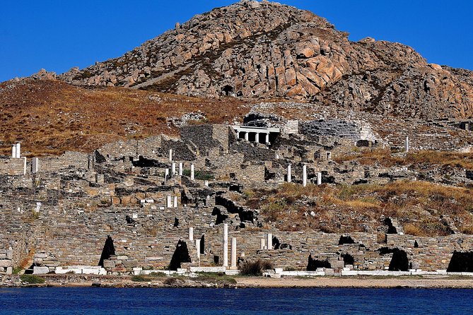 Mykonos Sail Cruise to Rhenia, Guided Tour of Delos, Lunch&Drinks - Walking through the sacred island of Delos