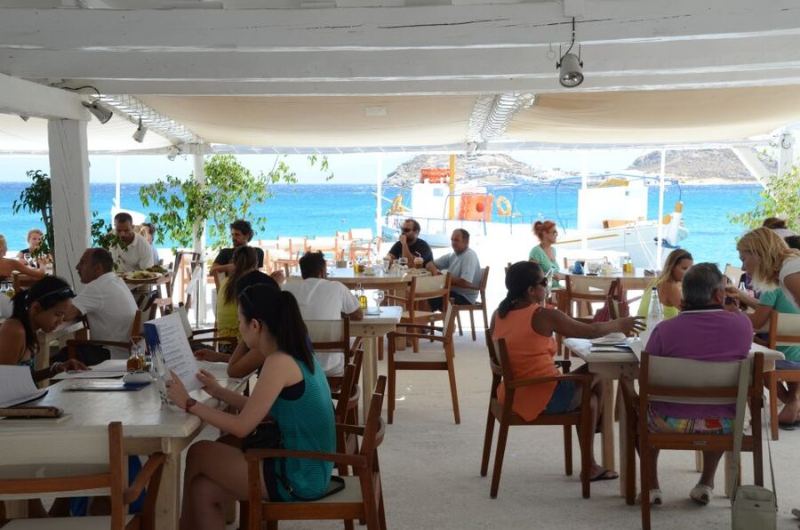Mykonos: South Coast Cruise - Kalafatis brings a proper Greek lunch