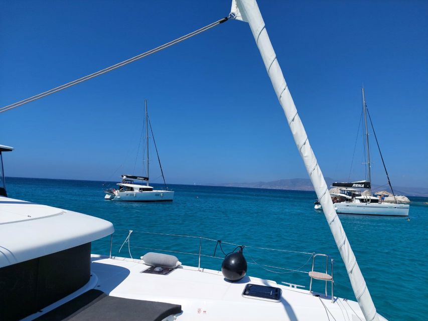 Naxos: Catamaran Cruise with Swim Stops, Food, and Drinks - Setting Out From Naxos on a Modern Catamaran