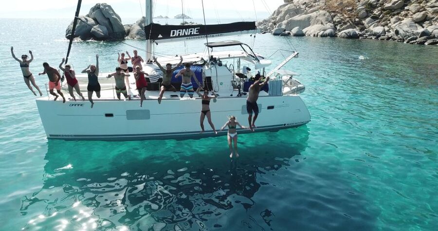 Naxos: Catamaran Cruise with Swim Stops, Food, and Drinks - Lunch Onboard With Greek Flavors