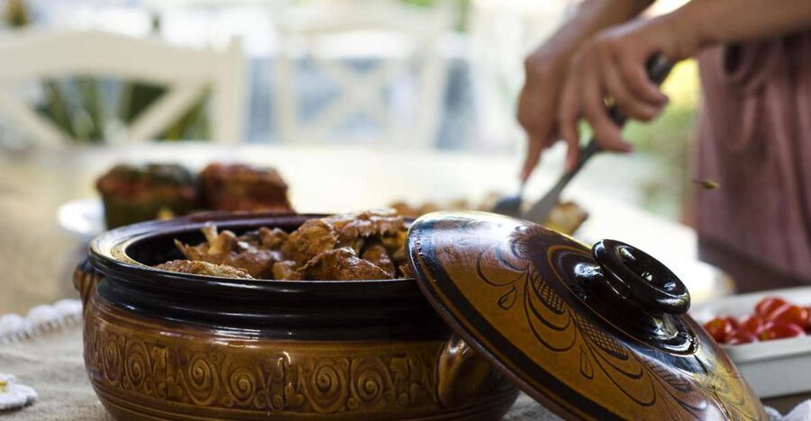 Naxos: Half-Day Cooking Class at Basiliko Family Tavern - The family-style feast with wine and music